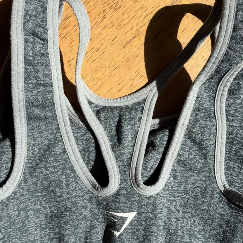 Women’s | Gymshark Seamless Scoop Sports Bra Medium Support, Marl Green | Medium
